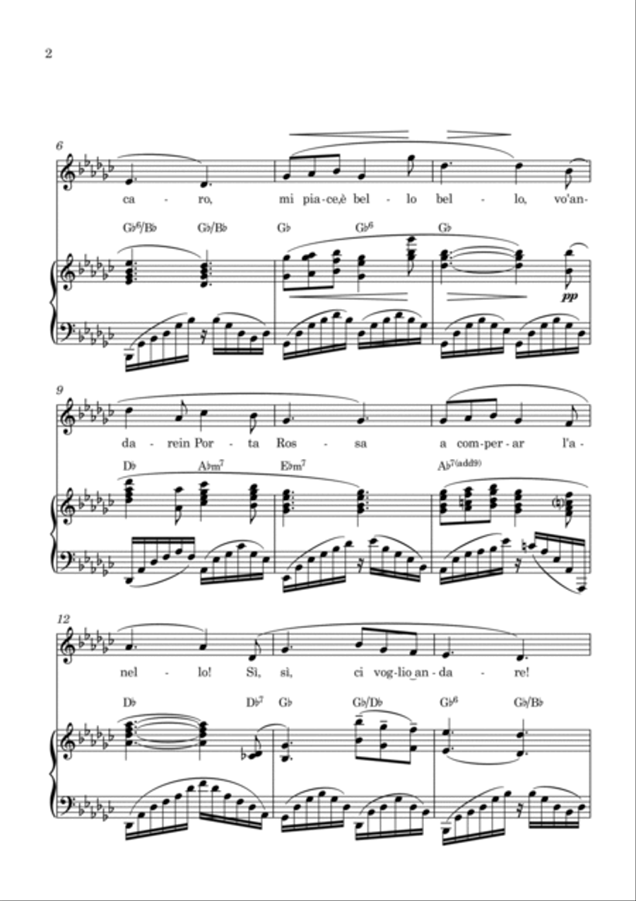 O Mio Babbino Caro Voice scores gallery preview page 2