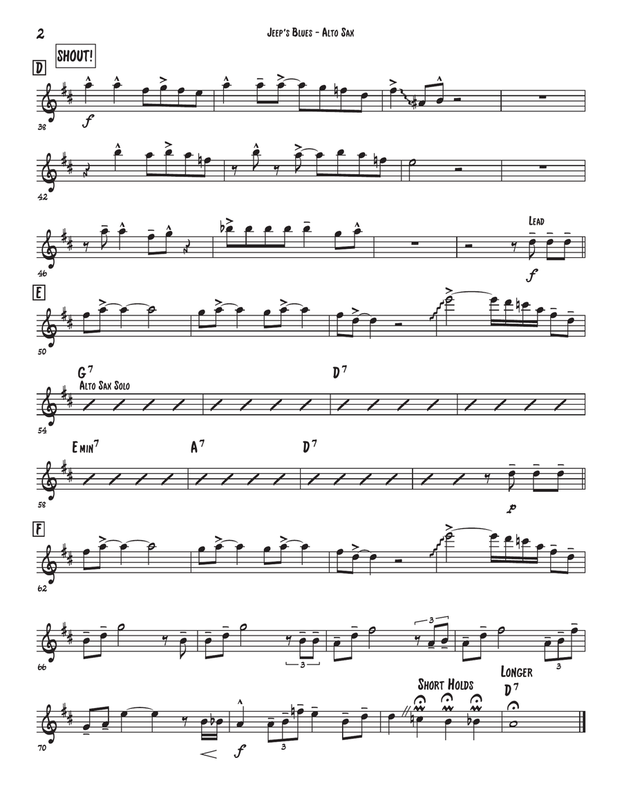 Jeep's Blues Large Ensemble scores gallery preview page 4