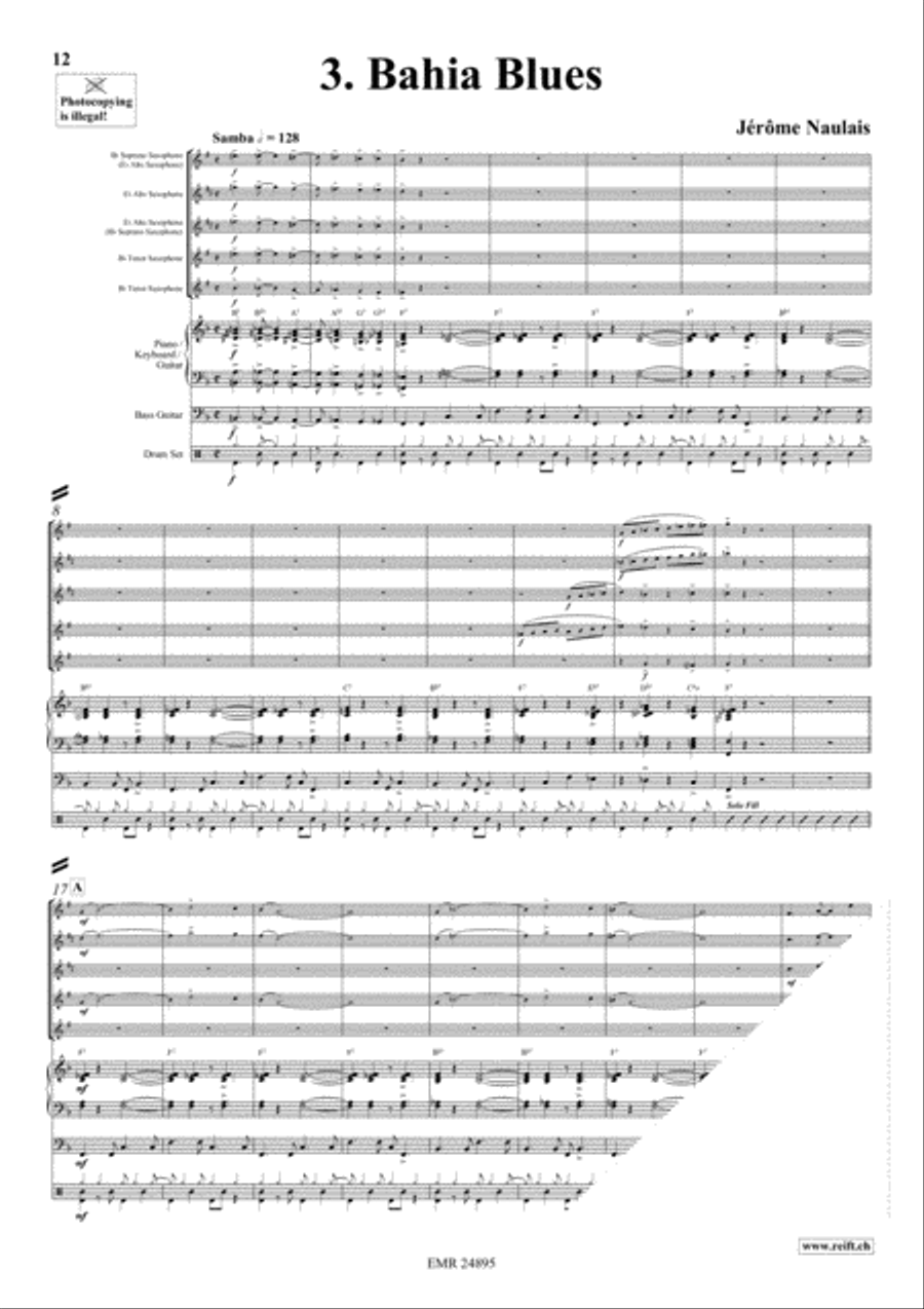 Play With Your Band Volume 1 Saxophone Quintet scores gallery preview page 6
