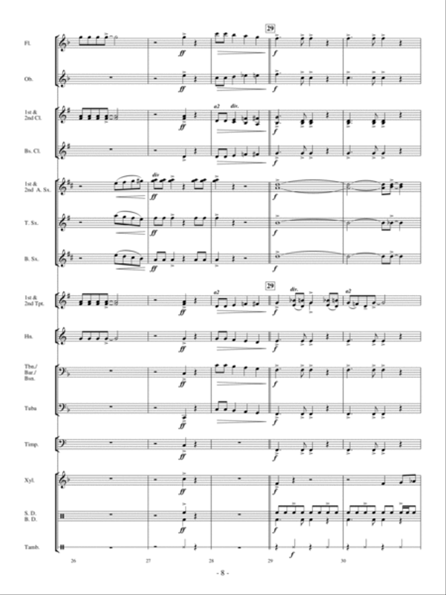 Sax Attack! Concert Band scores gallery preview page 7