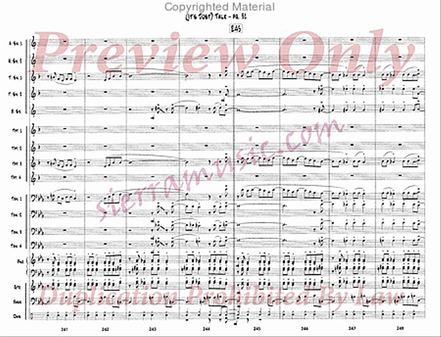 It's Just Talk Big Band scores gallery preview page 32