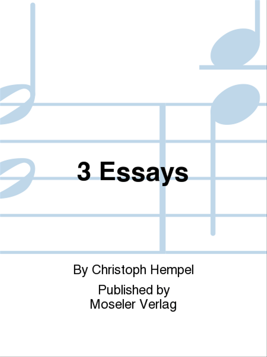 3 Essays Piano Trio scores gallery preview page 1