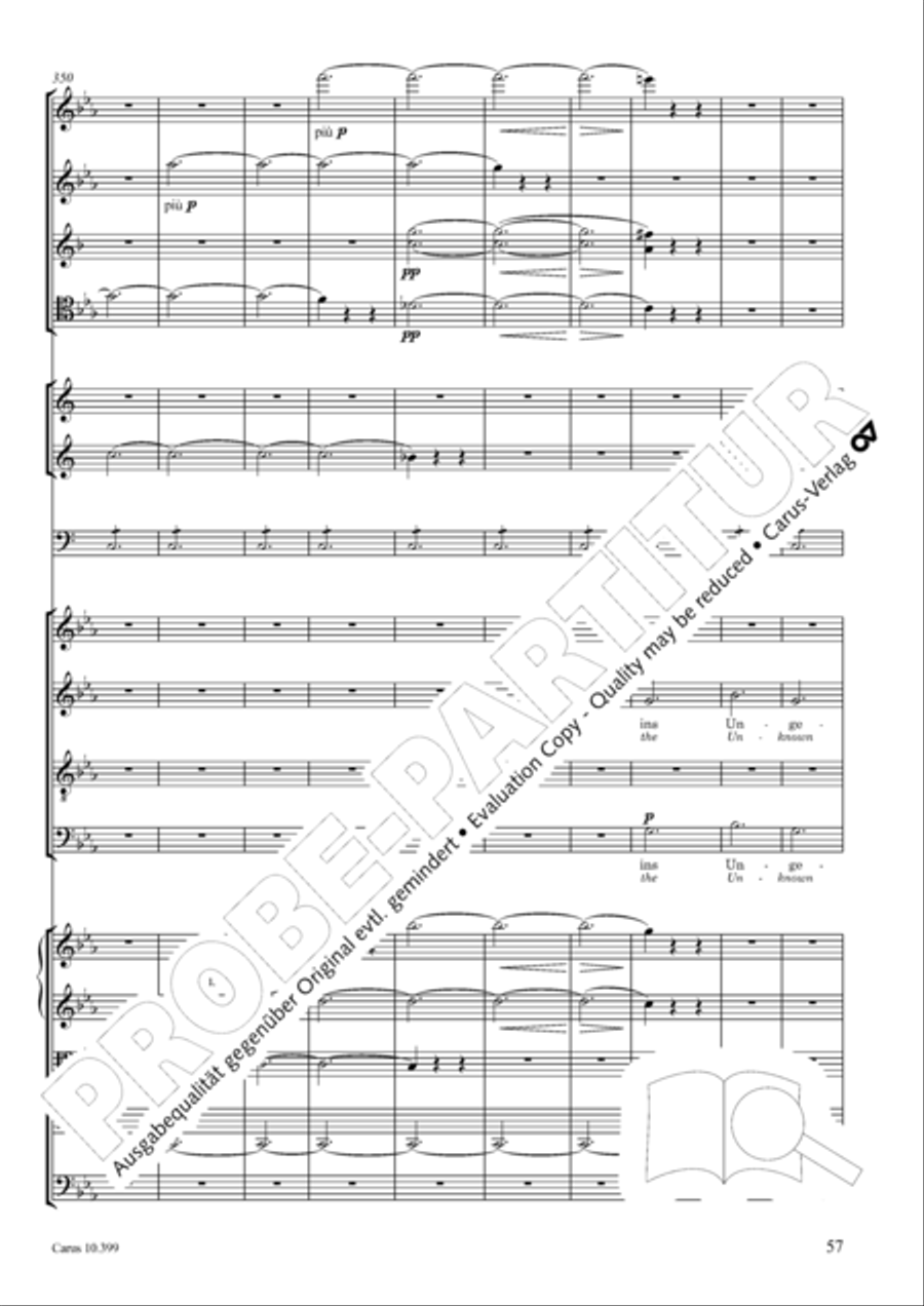 Schicksalslied, Op. 54 4-Part scores gallery preview page 58
