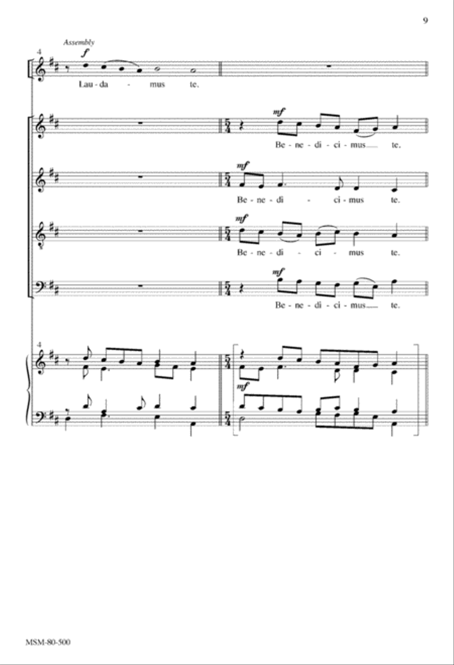 Mass of the Transfiguration (Choral Score) Mass of the Transfiguration (Choral Score) 4-Part scores gallery preview page 8