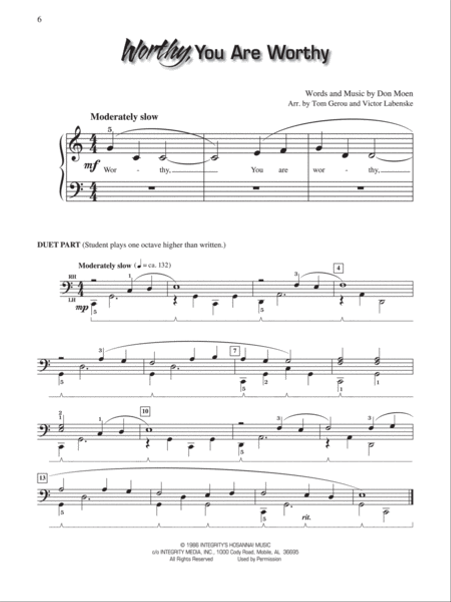 Play Praise -- Most Requested, Book 1 Easy Piano scores gallery preview page 3