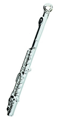 Keychain Silver Flute