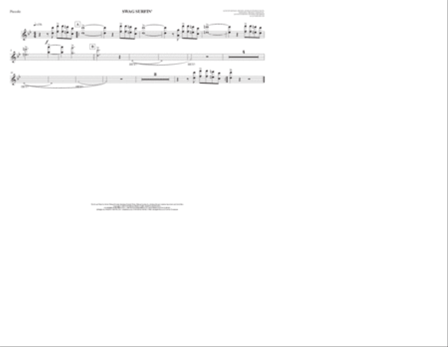 Swag Surfin' Marching Band scores gallery preview page 3
