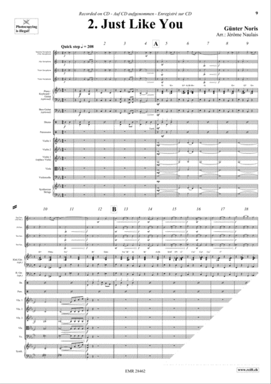 Let's Dance Volume 3 Let's Dance Volume 3 Saxophone Ensemble scores gallery preview page 4
