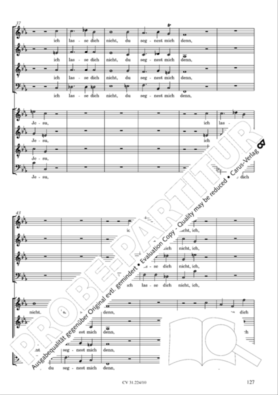 The complete motets (without Bc) Choir scores gallery preview page 134