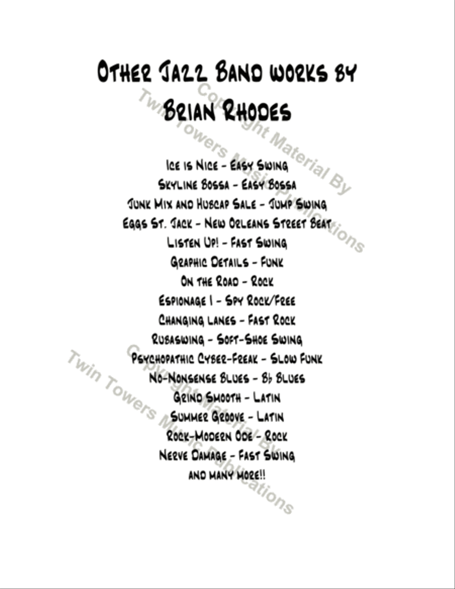 DJ Private Eye Jazz Ensemble scores gallery preview page 21