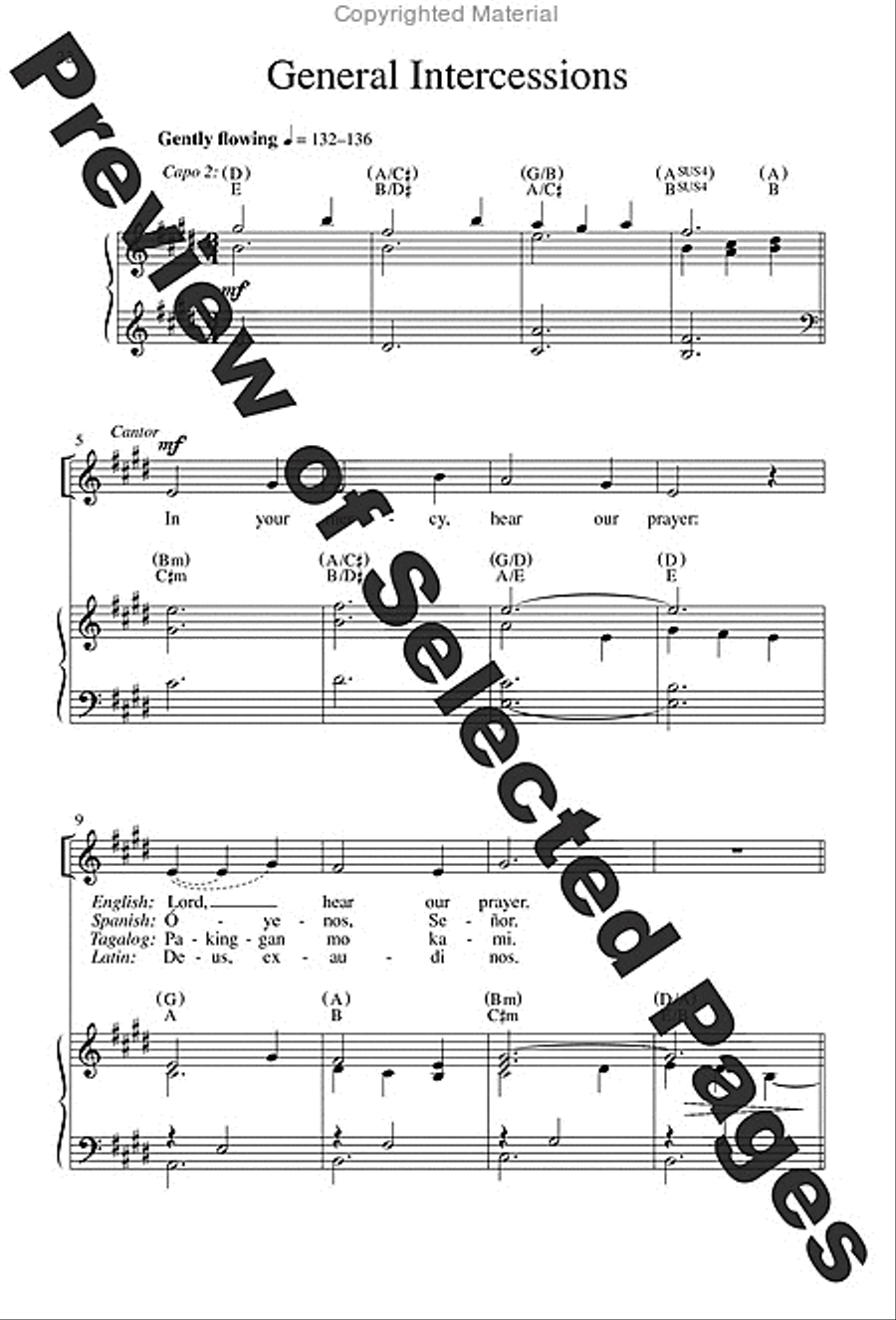 Mass from Age to Age - Choral / Accompaniment edition 4-Part scores gallery preview page 12
