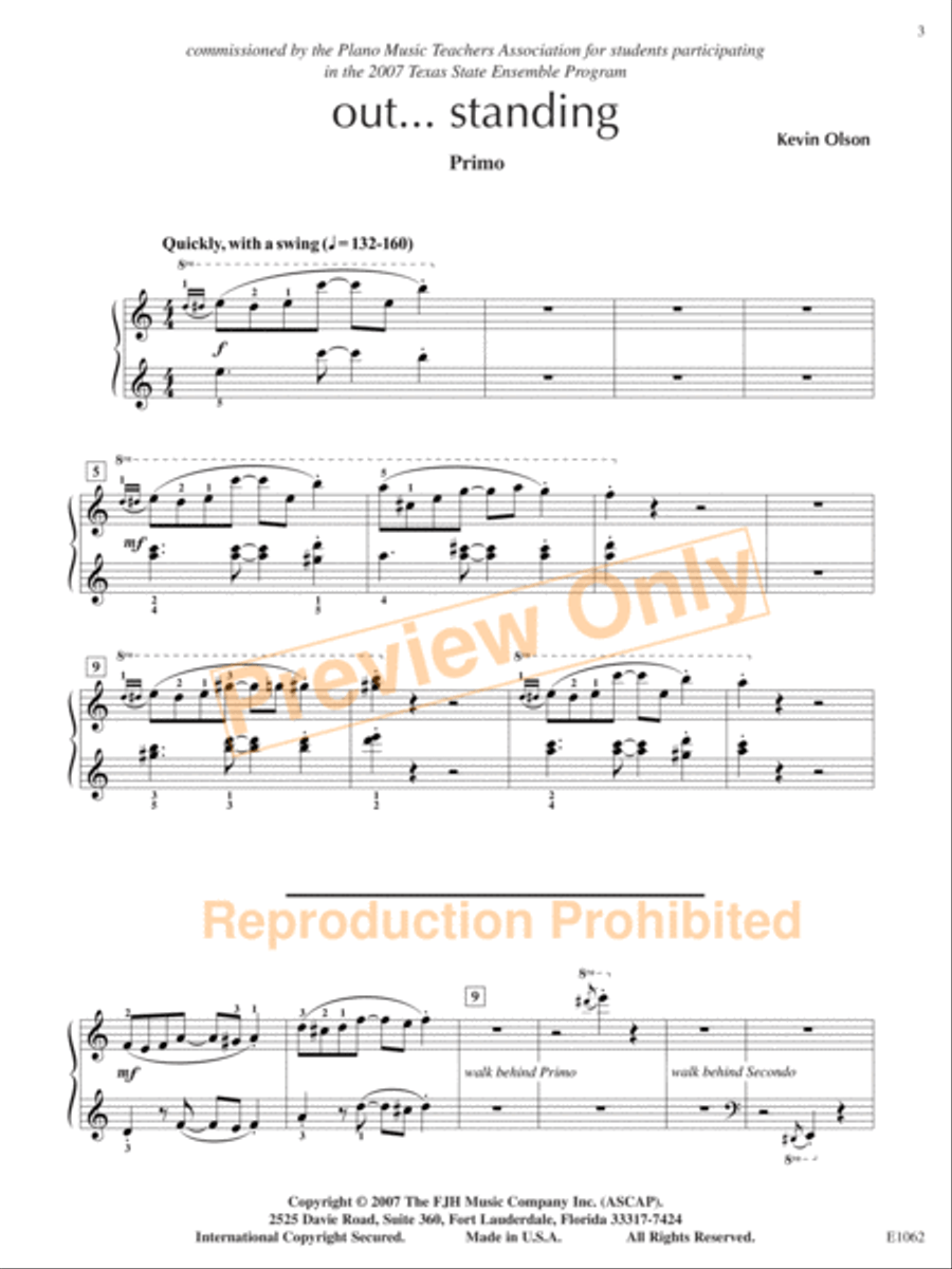 out. . .standing (NFMC) Piano Method scores gallery preview page 4