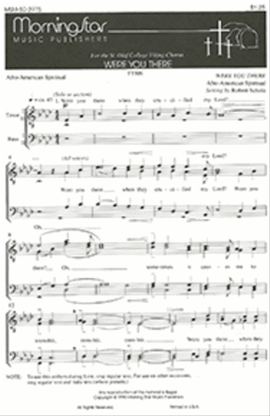 Were You There TTBB scores gallery preview page 1