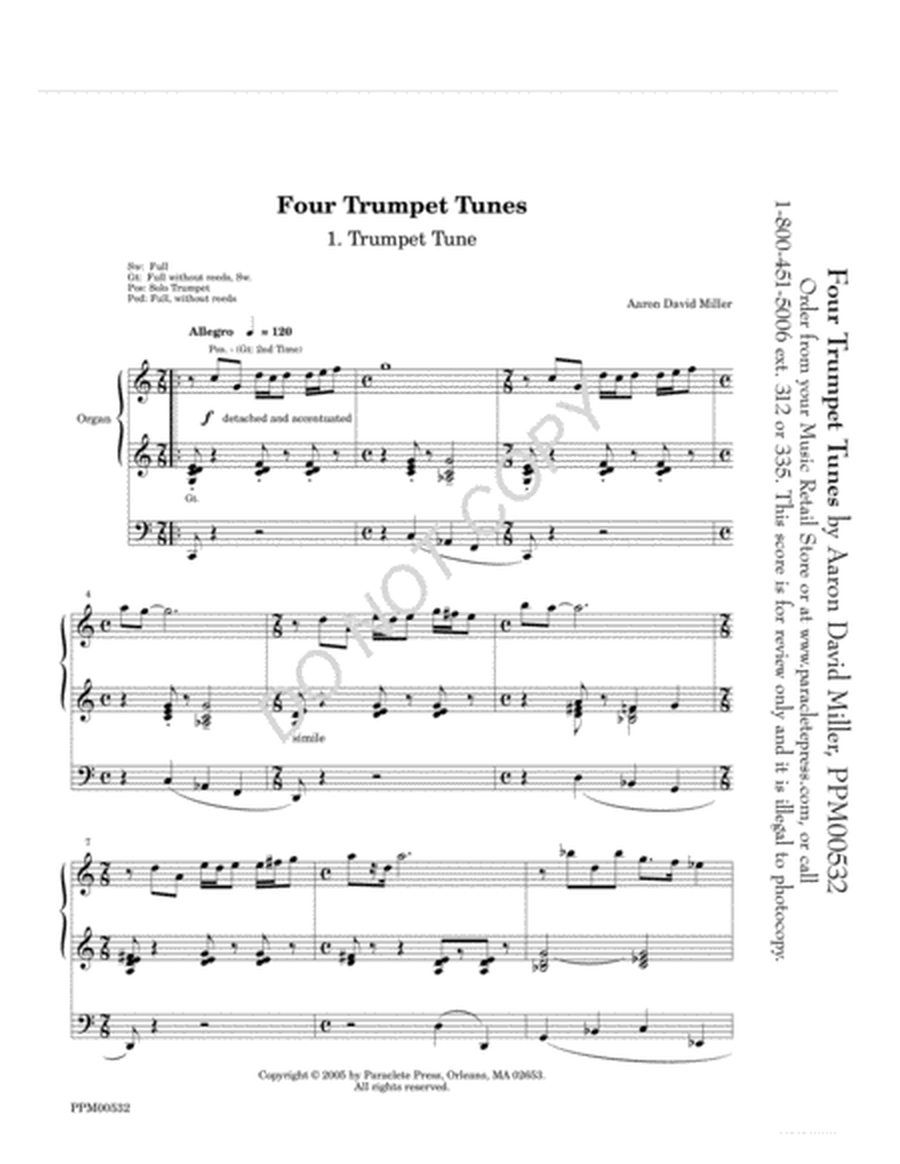 Four Trumpet Tunes