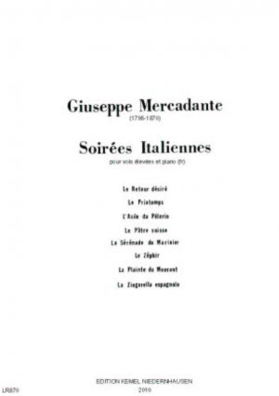 Soirees italiennes High Voice scores gallery preview page 1