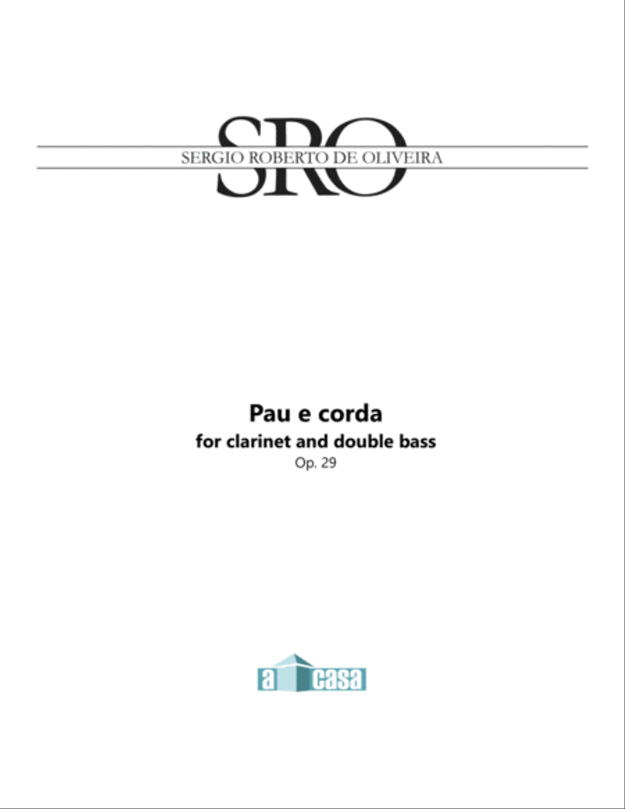 Pau e corda Clarinet scores gallery preview page 1