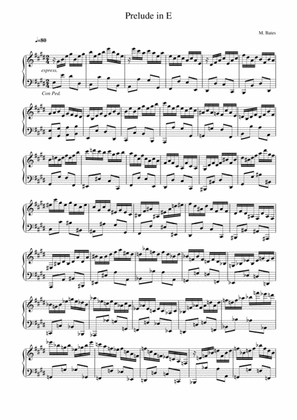 Prelude in E (for piano)
