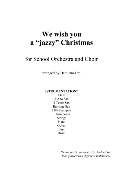 We wish you a jazzy Christmas - for School Orchestra and Choir image number null