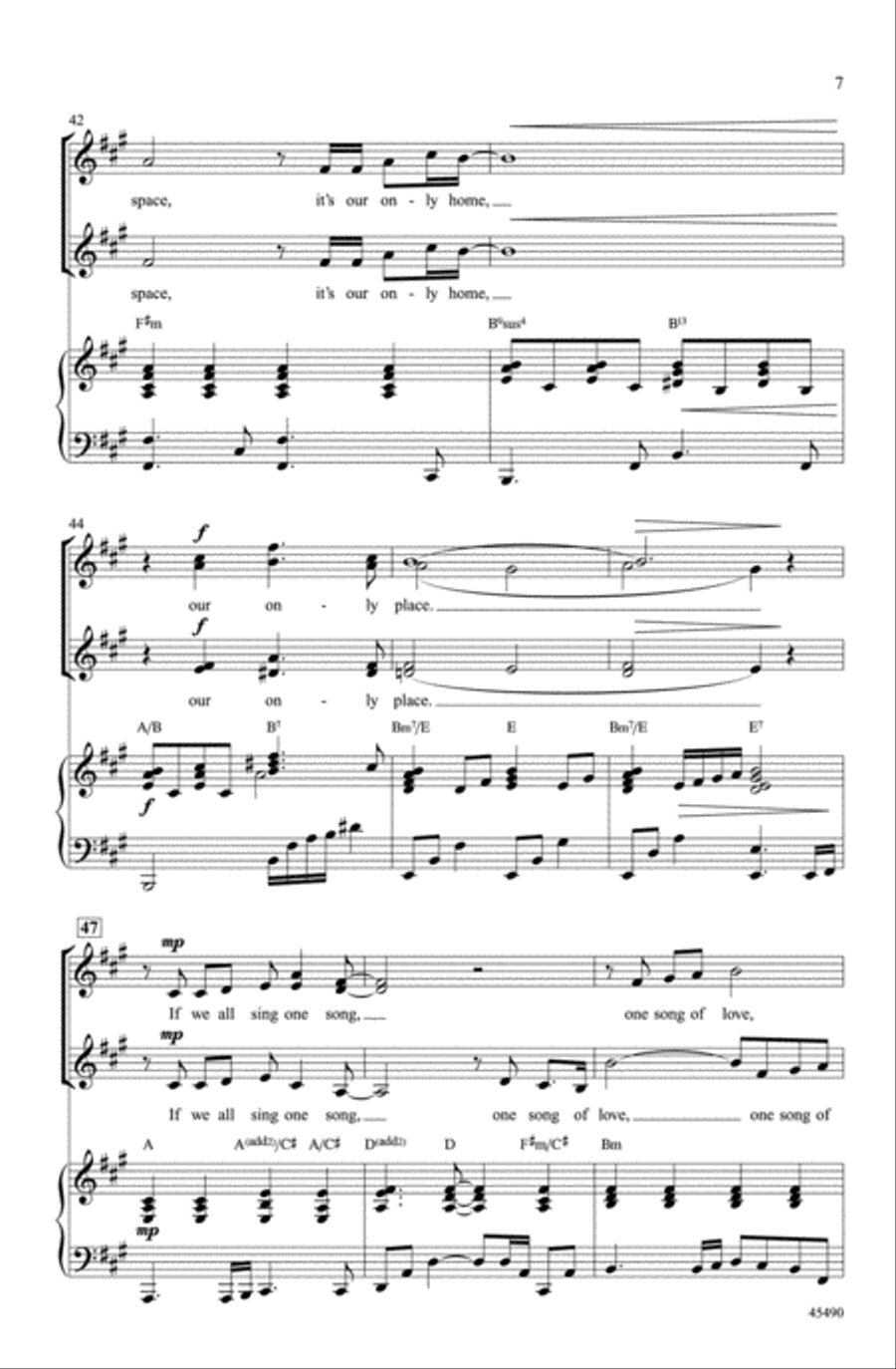 One Song Choir scores gallery preview page 6