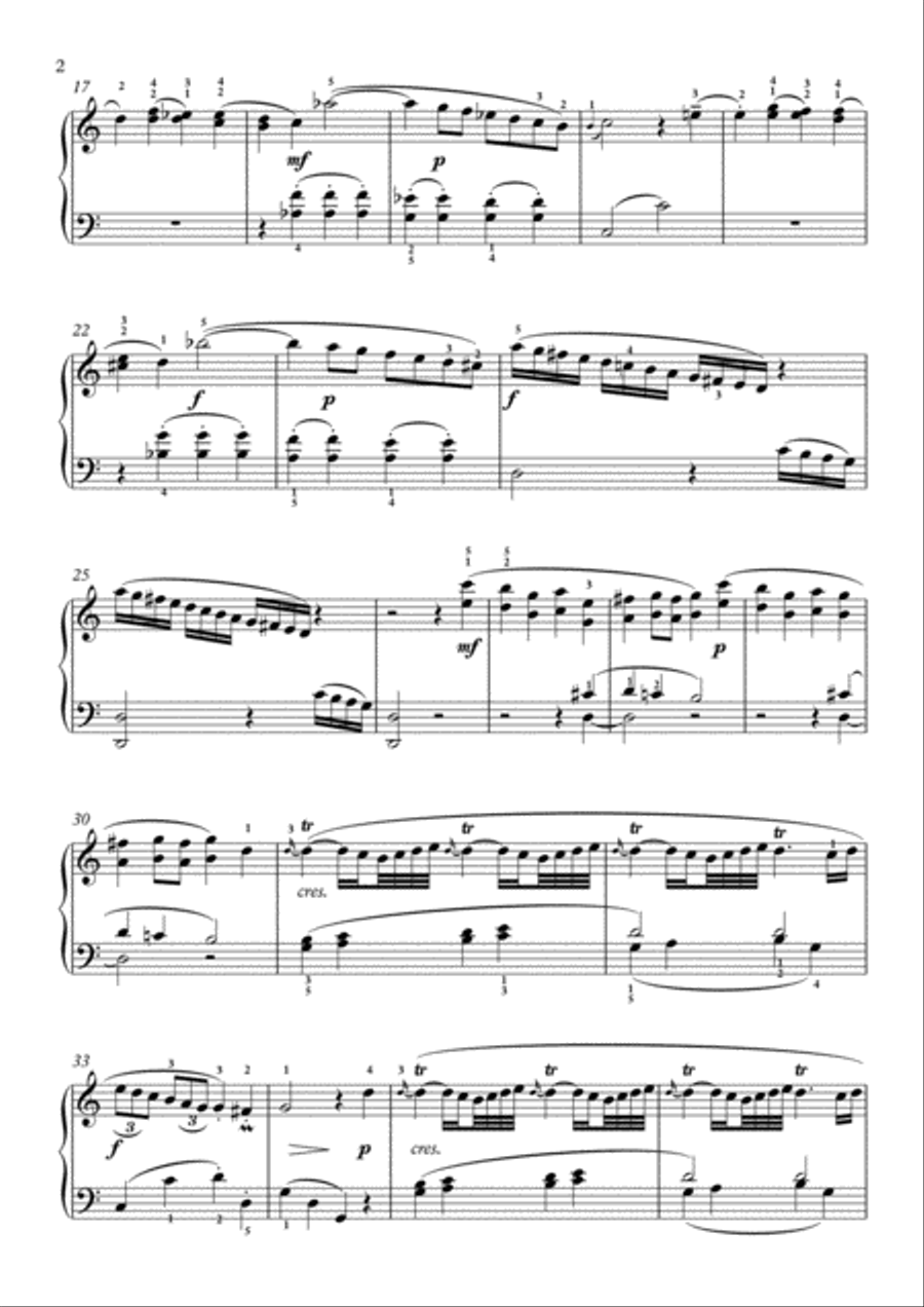 Scarlatti-Sonata in C-Major L.251 K.339(piano) Piano Solo scores gallery preview page 3