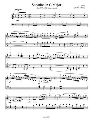 Kuhlau Sonatina in C Major Op.55 No.3 (1st movement)