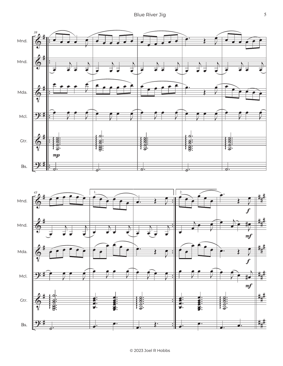 Blue River Jig Large Ensemble scores gallery preview page 6