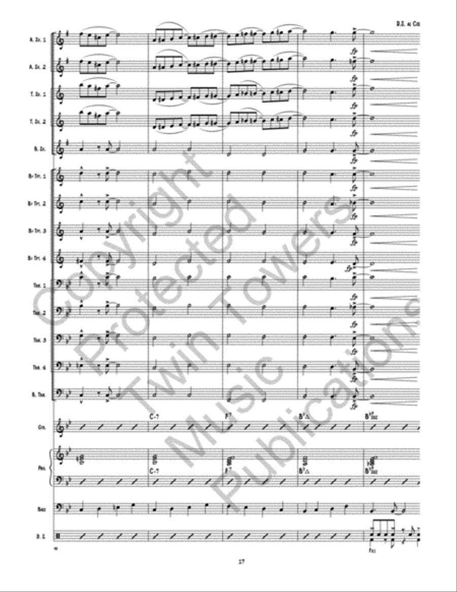 Model Train Model Train Jazz Ensemble scores gallery preview page 18