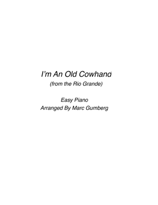 I'm An Old Cowhand (from The Rio Grande)