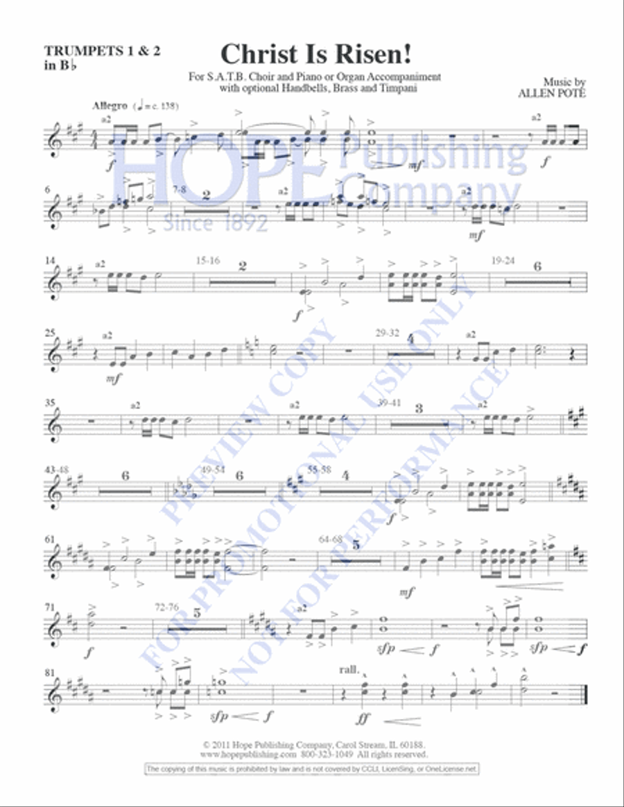 Christ Is Risen! Christ Is Risen! Choir scores gallery preview page 11