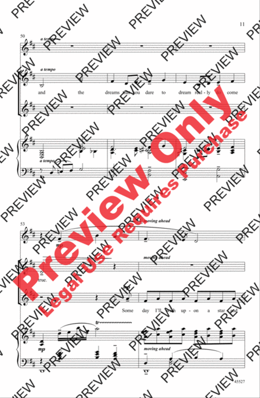 Over the Rainbow Women's Choir scores gallery preview page 26