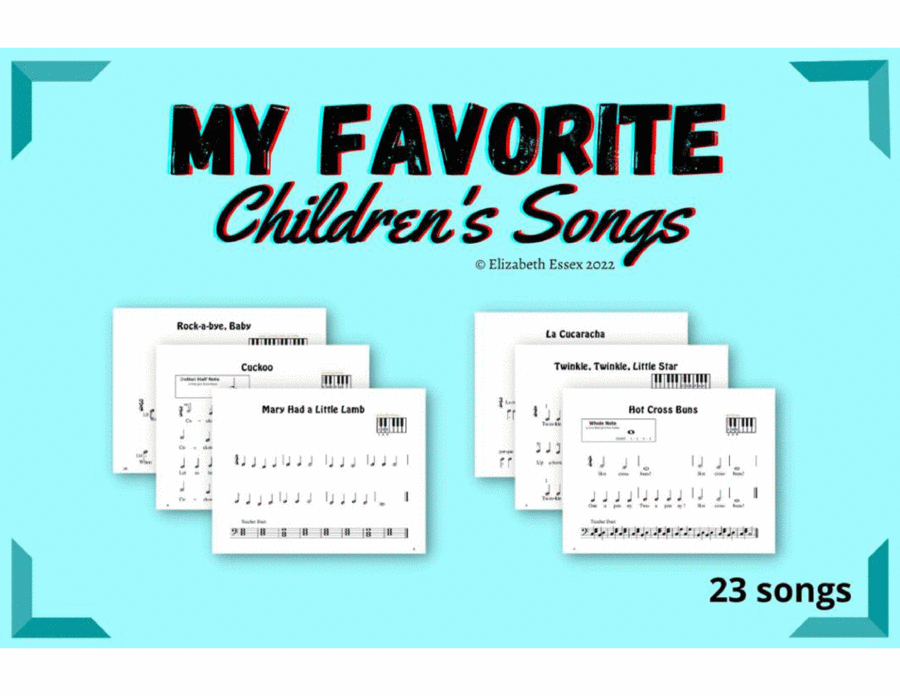 My Favorite Children's Songs - A Pre-staff Notation Collection & Method Book