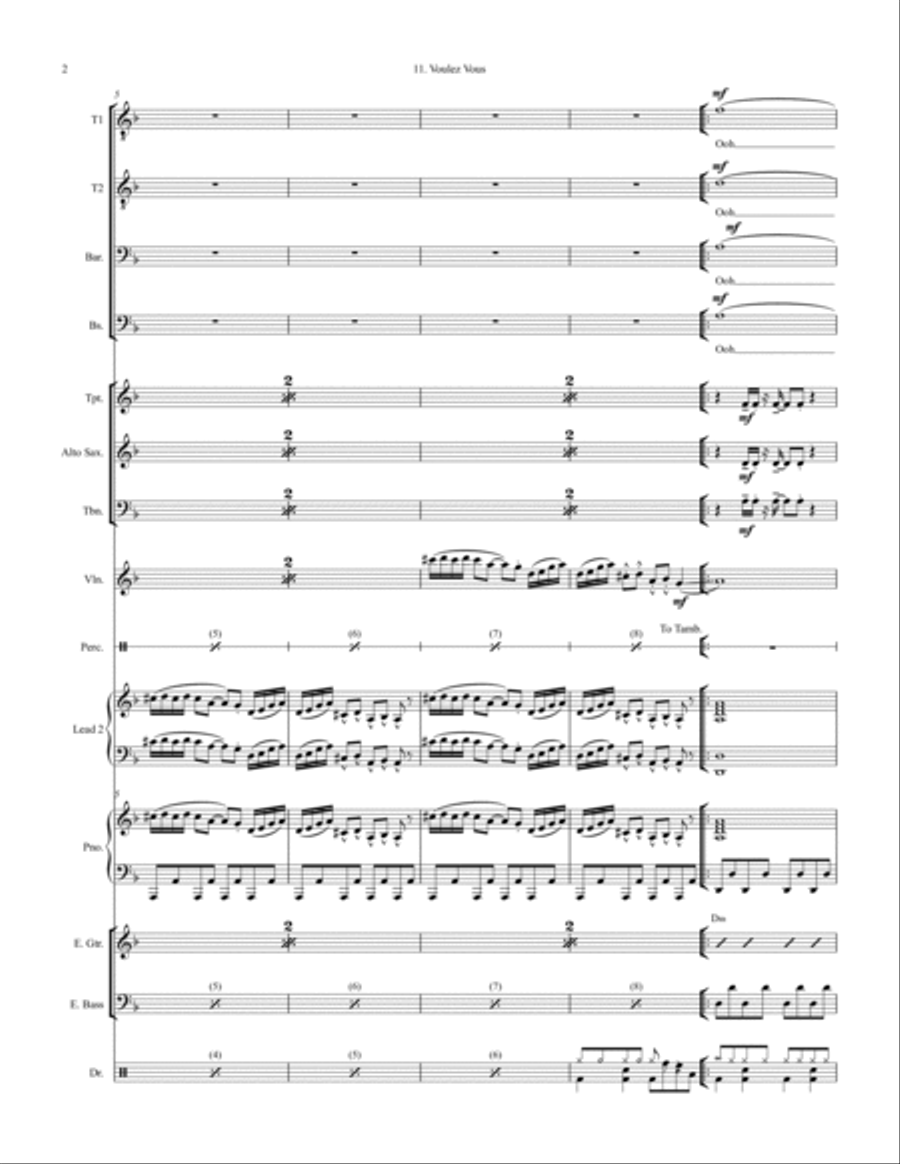 Voulez-vous Large Ensemble scores gallery preview page 2