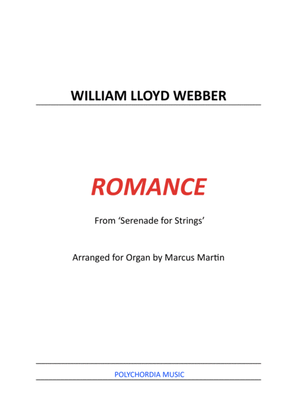 Book cover for Romance For Organ