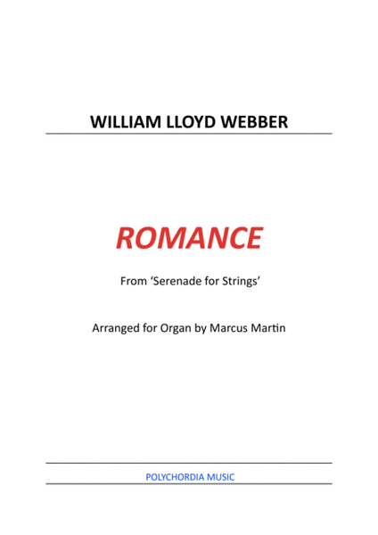 Romance For Organ
