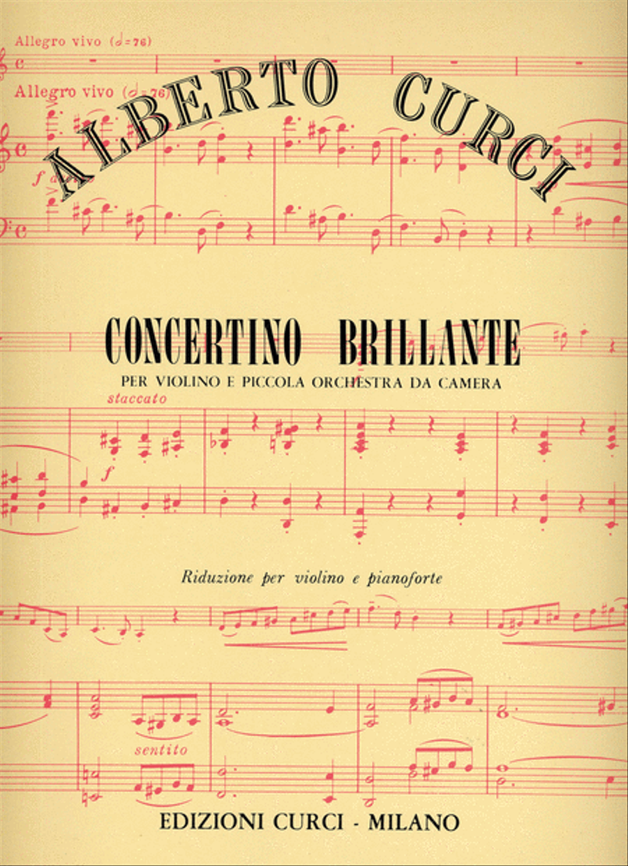 Concertino brillante Concertino brillante Violin Solo scores gallery preview page 1
