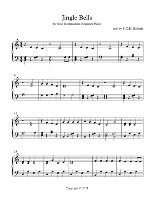 Jingle Bells for Intermediate Beginner Piano
