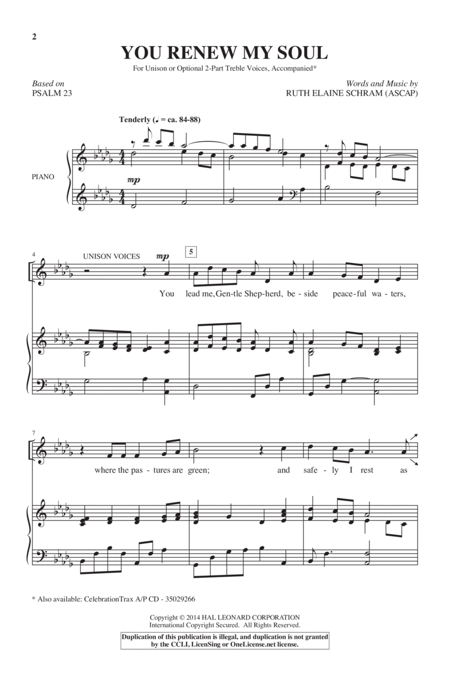 You Renew My Soul 2-Part scores gallery preview page 1