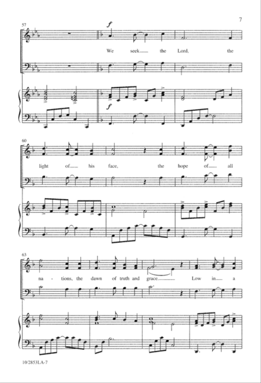 We Seek the Lord We Seek the Lord 3-Part scores gallery preview page 7