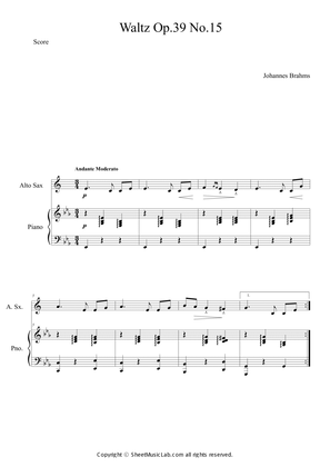 Waltz op.39 no.15 Easy Version in Bb