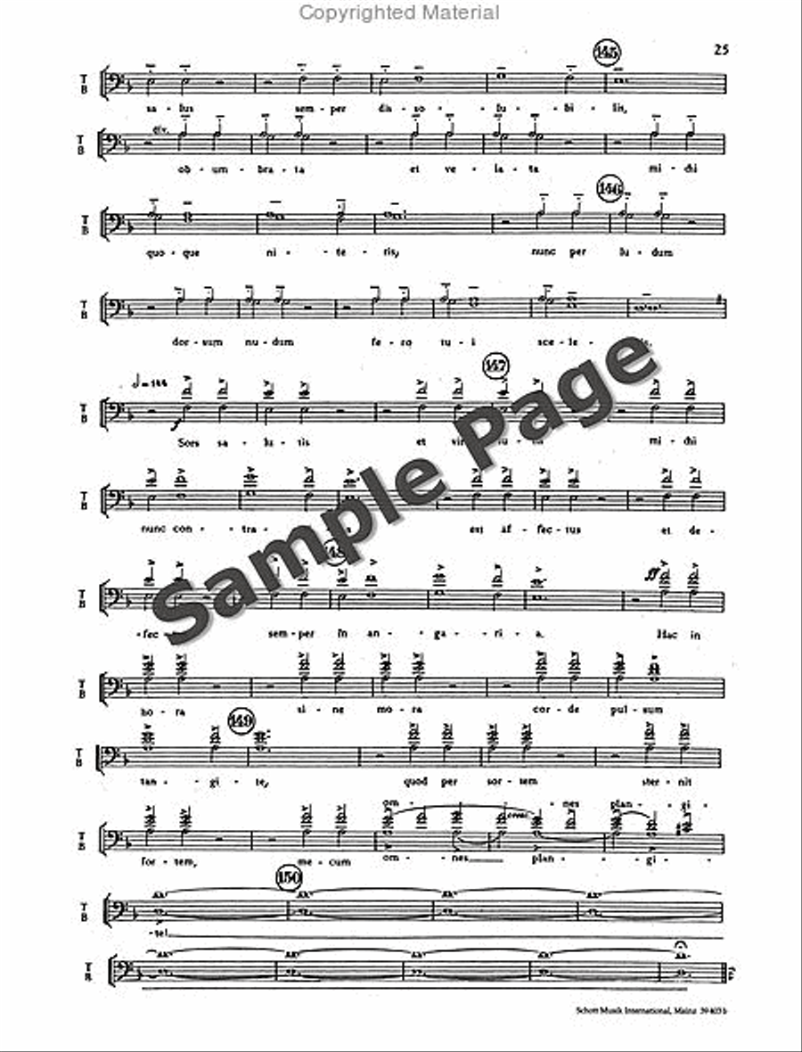 Carmina Burana Children's Choir scores gallery preview page 28