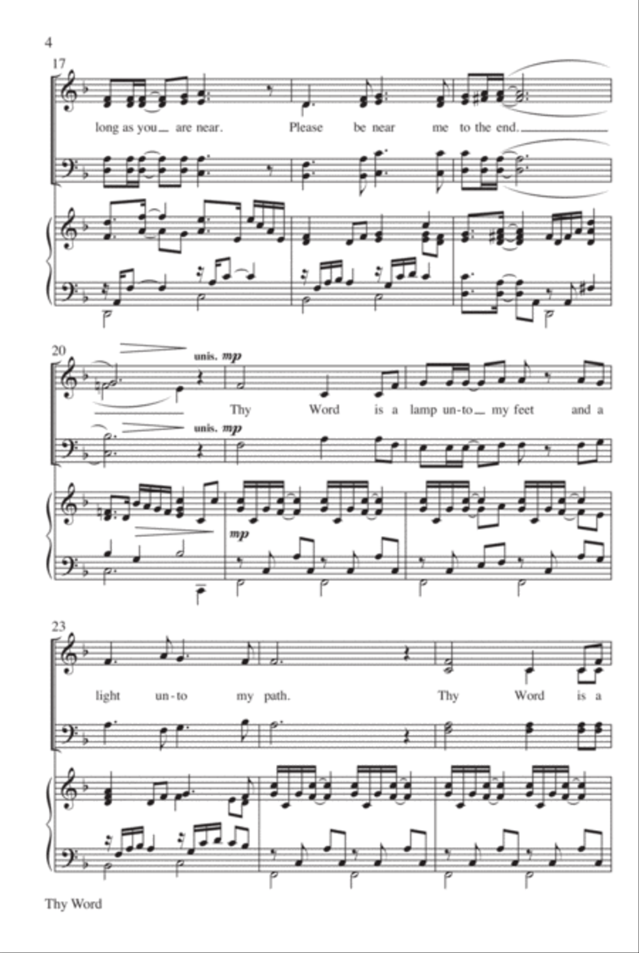 Thy Word Thy Word 4-Part scores gallery preview page 11