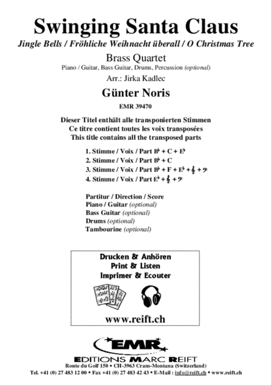 Swinging Santa Claus Swinging Santa Claus Brass Ensemble scores gallery preview page 2