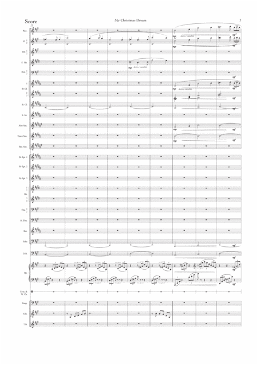 My Christmas Dream (New music for concert band) Concert Band scores gallery preview page 4