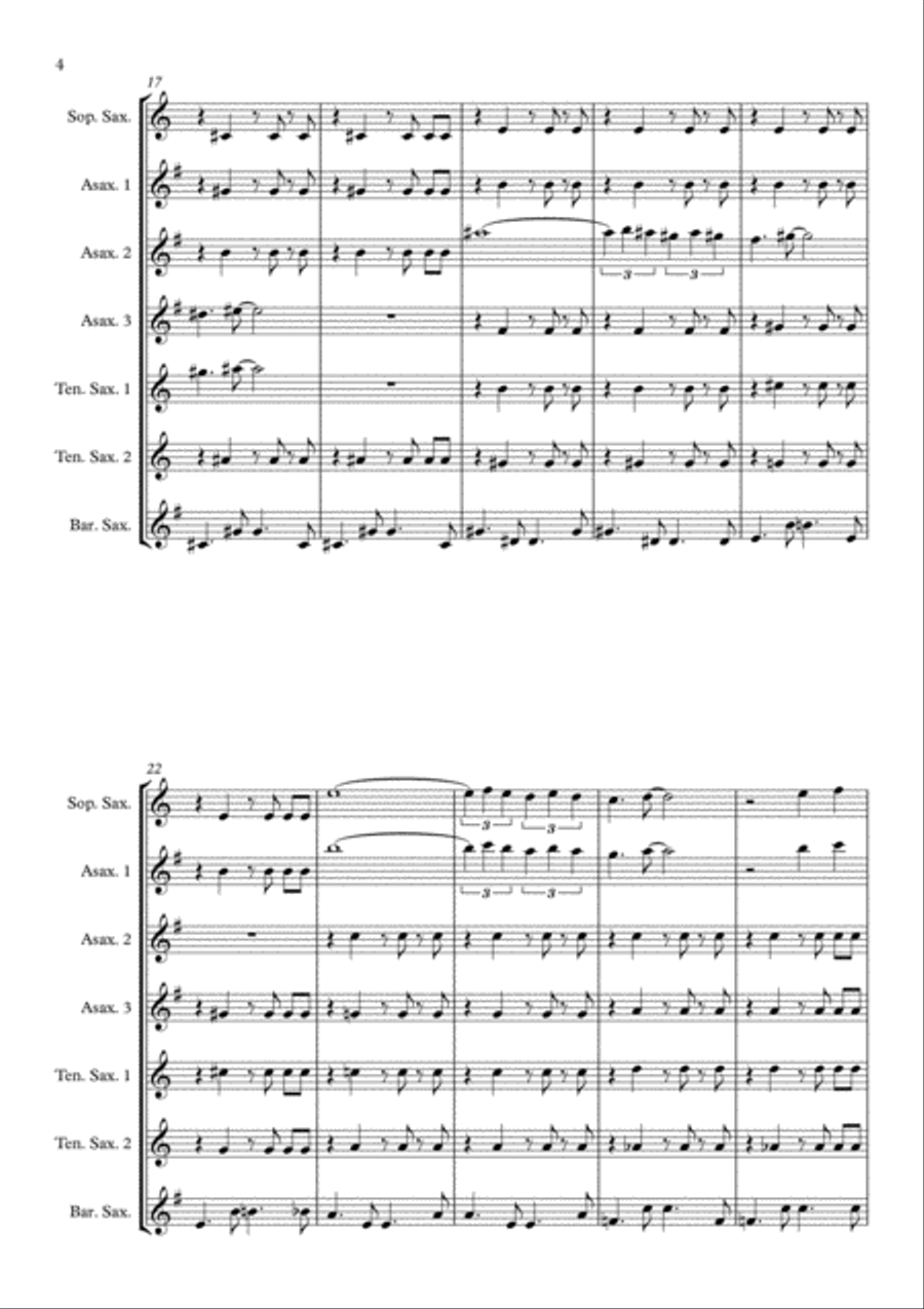 The Girl From Ipanema (Garota De Ipanema) Woodwind Quintet scores gallery preview page 4