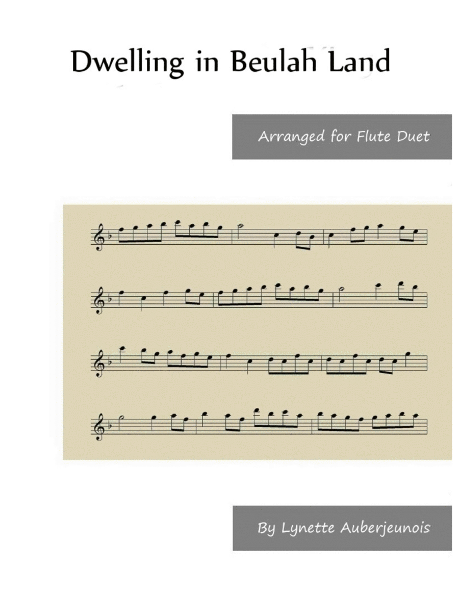 Dwelling in Beulah Land - Flute Duet image number null