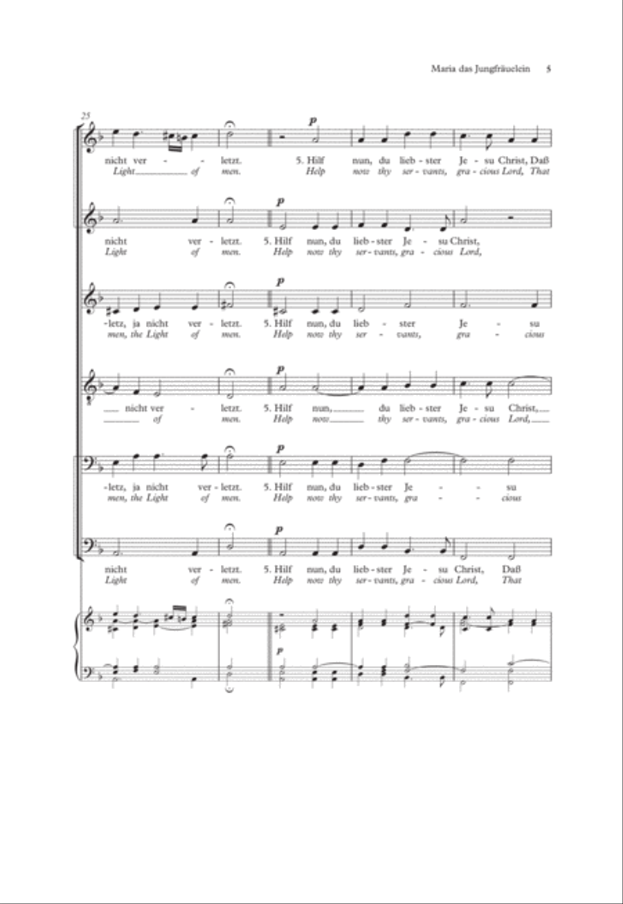 Maria das Jungfräuelein A Cappella scores gallery preview page 6