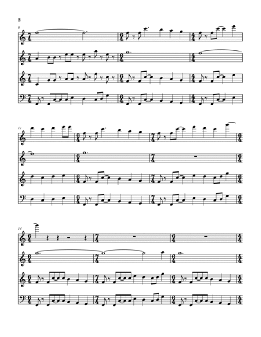 Freewill Freewill Woodwind Quartet scores gallery preview page 3