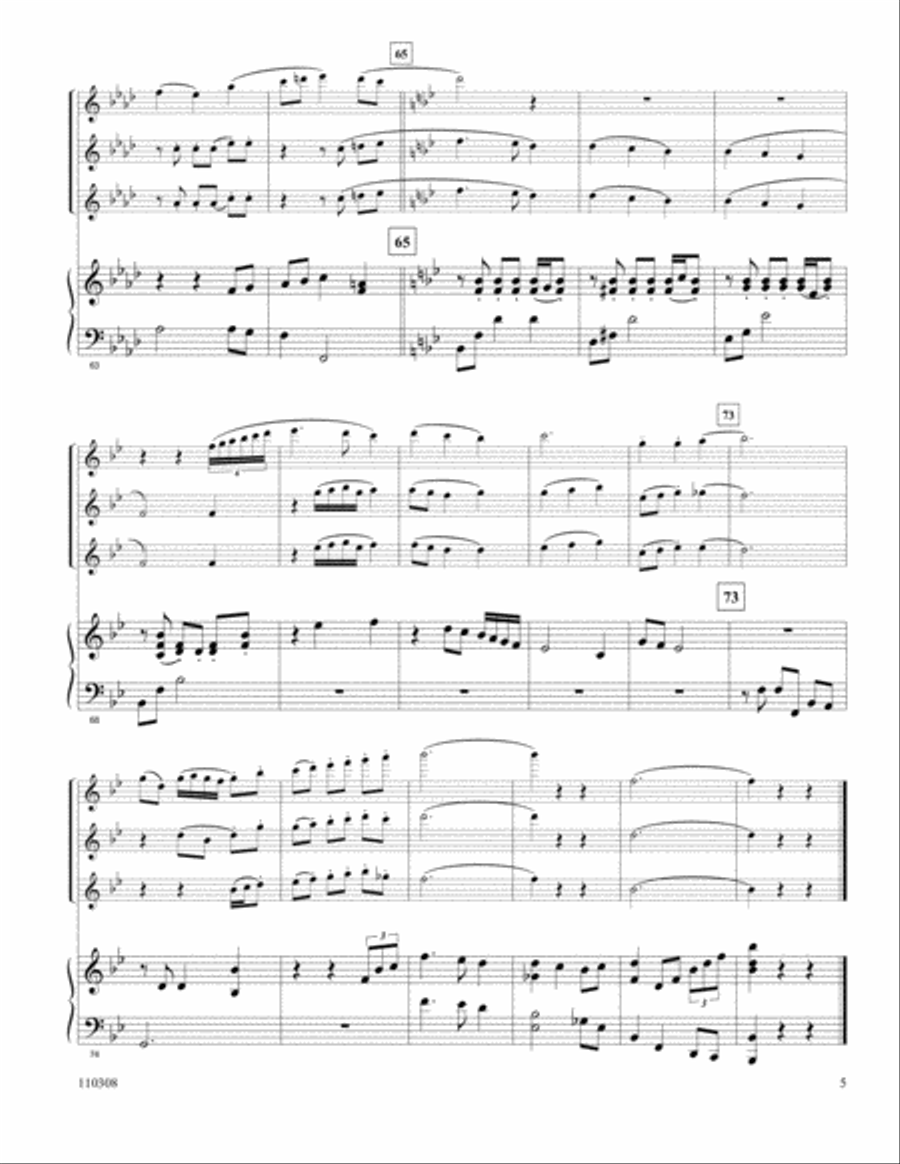 Away In A Manger Flute Trio scores gallery preview page 5