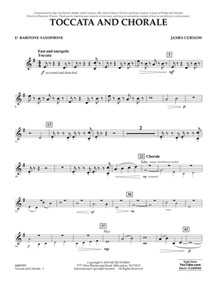 Toccata and Chorale - Eb Baritone Saxophone