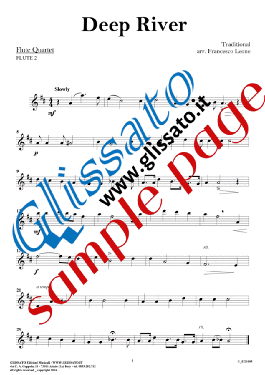 8 Gospels & Spirituals - Flute quartet (parts) image number null
